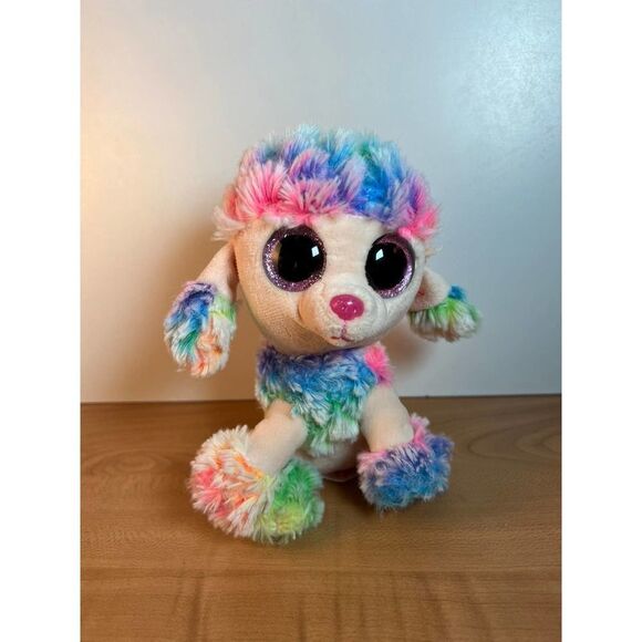 Ty Beanie Boo Rainbow 2018 6" No tag - Picture 1 of 7